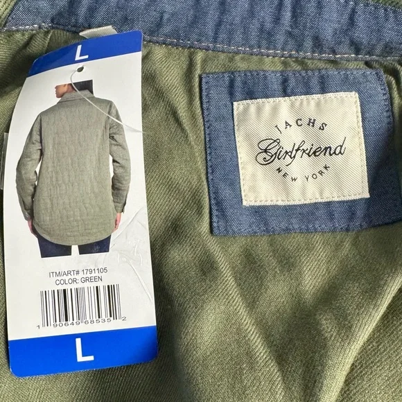 Jachs Girlfriend Ladies’ Olive Large Quilted Chore Jacket - Picture 4 of 16